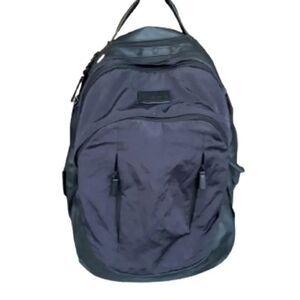 Tumi Virtue Courage Laptop Computer Backpack Navy/Black Leather Trim – Used